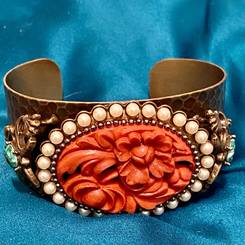 Brass cuff bracelet